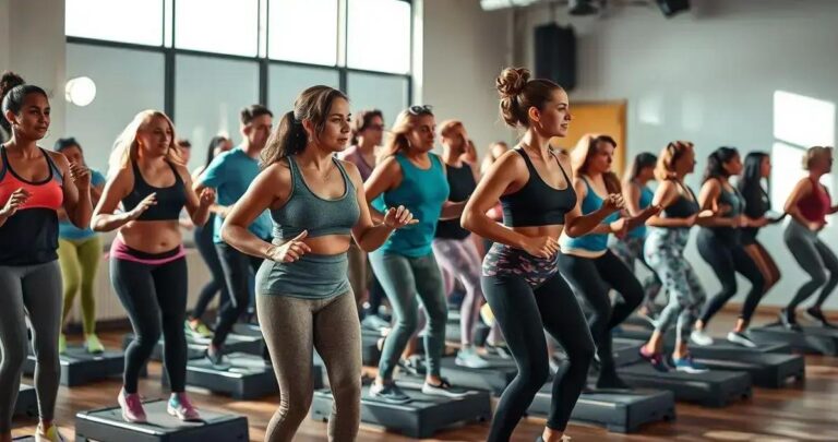 aulas de step para tonificar pernas