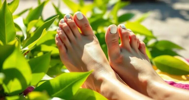 Como clarear as unhas dos pés