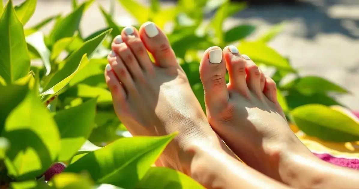 Como clarear as unhas dos pés