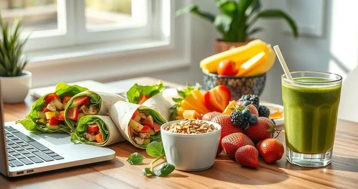 lanches rápidos e saudáveis para o trabalho