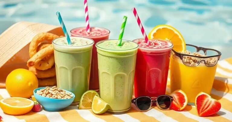 snacks para levar para praia ou piscina
