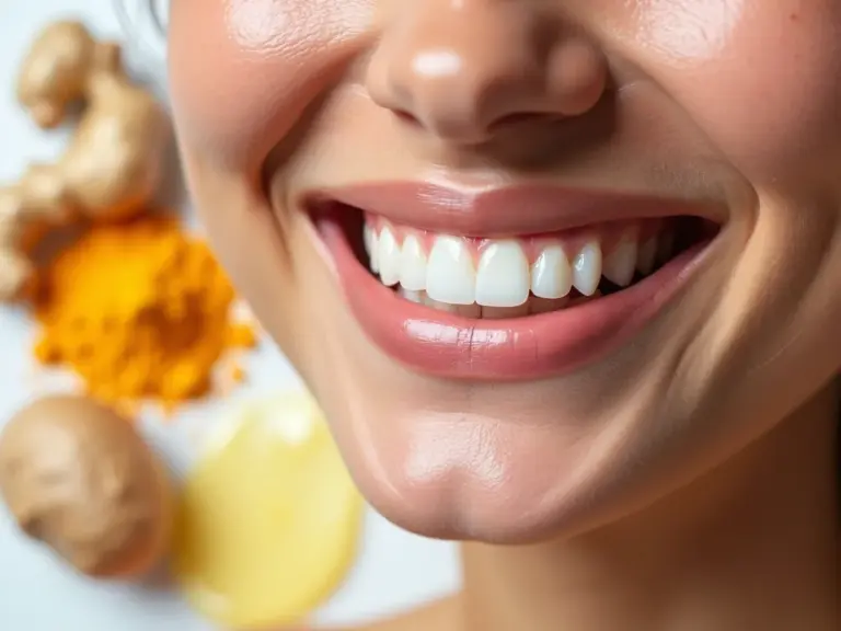 Clarear Dentes: Gengibre, Açafrão e Óleo de Coco para Sorriso Brilhante