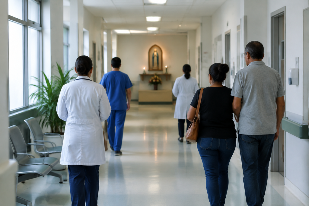 Imagem Peregrina visita hospitais da Unimed Belém antes do Círio