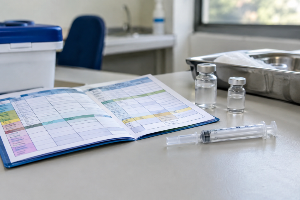 A primeira dose de rotina é indicada aos 12 meses, segundo a prefeitura.