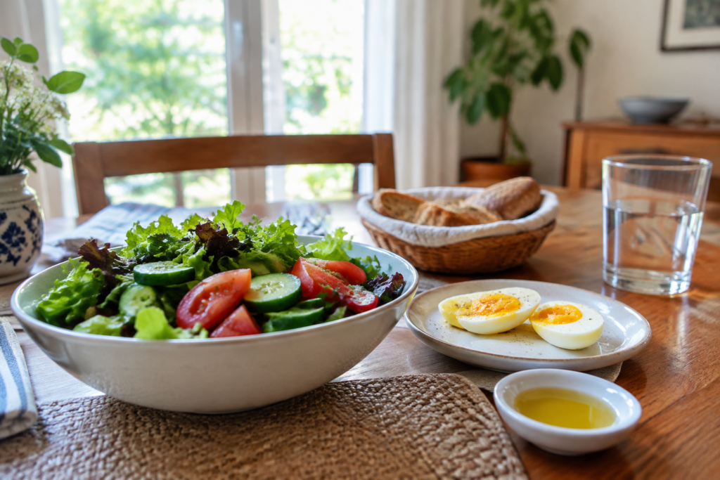 Nutricionista sugere salada no café da manhã para variar a primeira refeição Nutricionista sugere salada no café da manhã para variar a primeira refeição