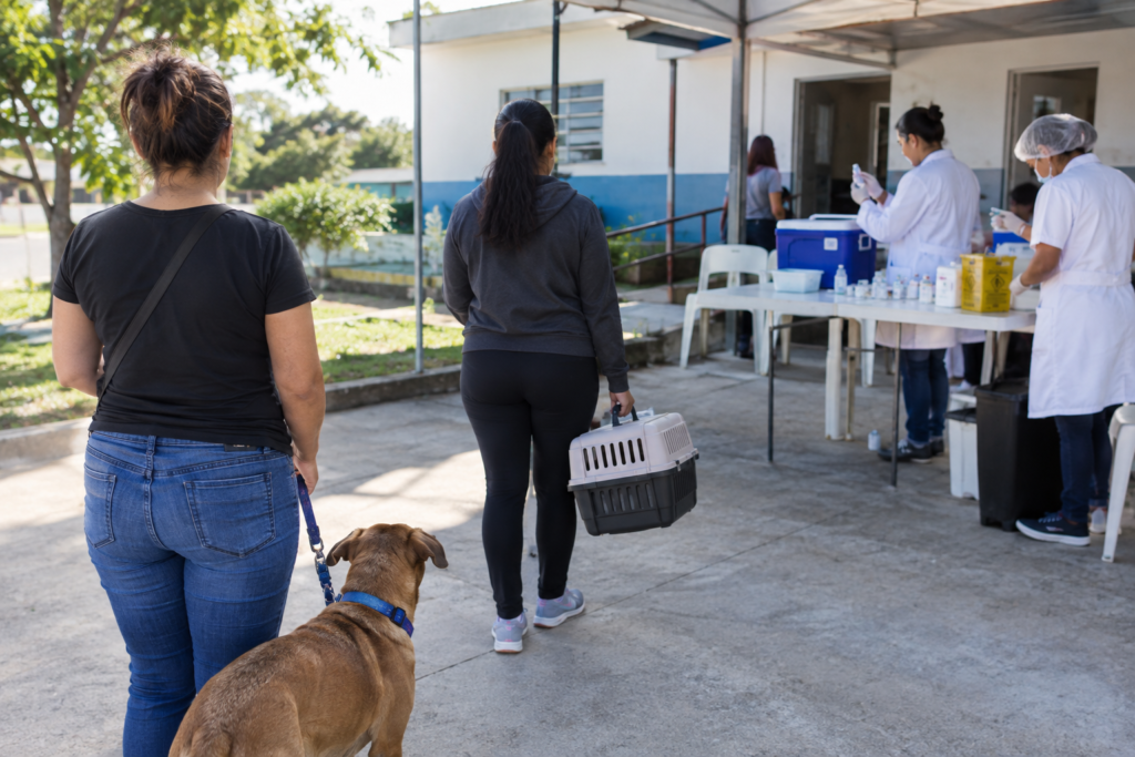 Ribeirão das Neves vacina cães e gatos contra a raiva neste sábado