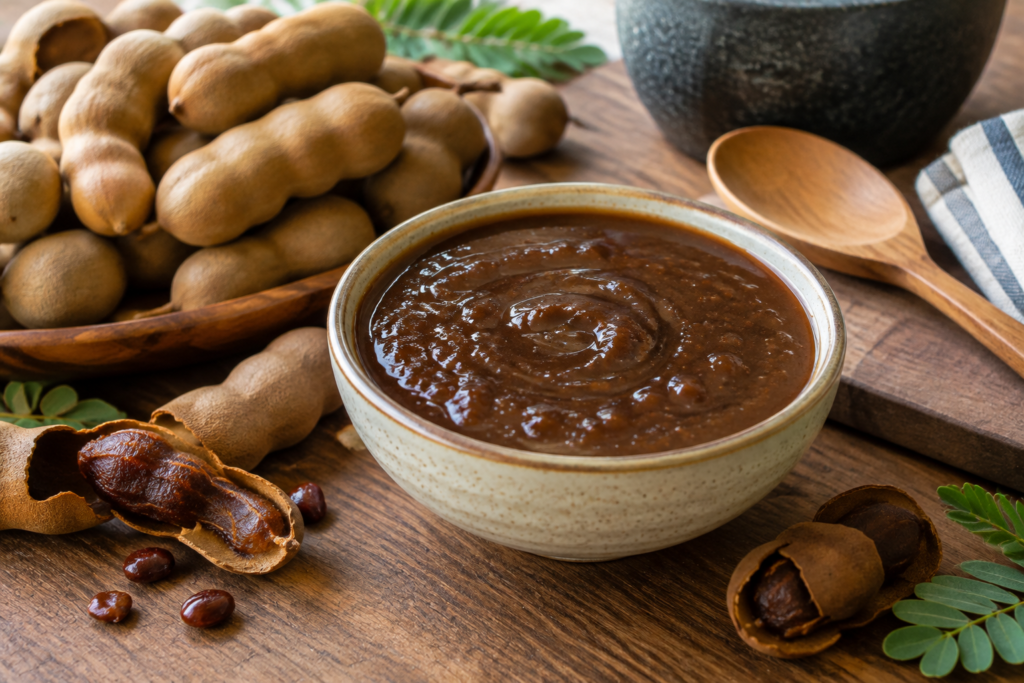 A polpa do tamarindo pode ser usada em sucos, molhos e outras preparações.